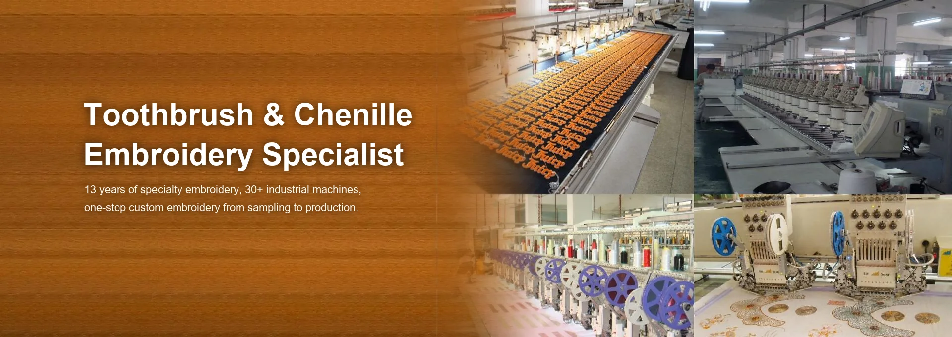 13 years of specialty embroidery with 30+ industrial machines | Dobest